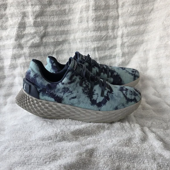 Nobull Ripstop Teal Tie Dye Runners Shoes All Day Men's 7.5 Women's 9 Sneakers - Picture 1 of 9